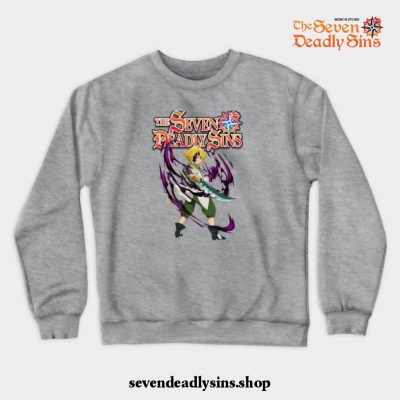 Seven Deadly Sins Meliodas Crewneck Sweatshirt Gray / S