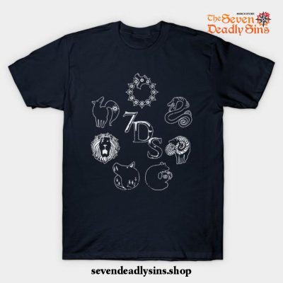 Seven Deadly Sins T-Shirt Navy Blue / S