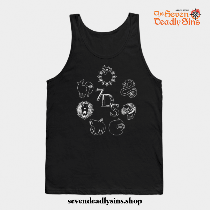 Seven Deadly Sins Tank Top Black / S