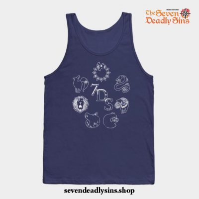 Seven Deadly Sins Tank Top Navy Blue / S