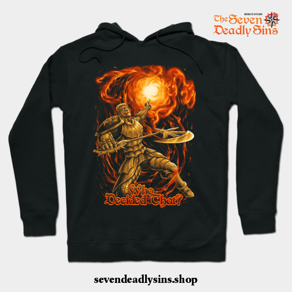 Seven Deadly Sins Wrath Hoodie Black / S