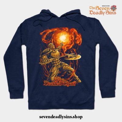 Seven Deadly Sins Wrath Hoodie Navy Blue / S