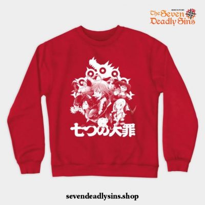 The Deadliest Seven Crewneck Sweatshirt1 Red / S