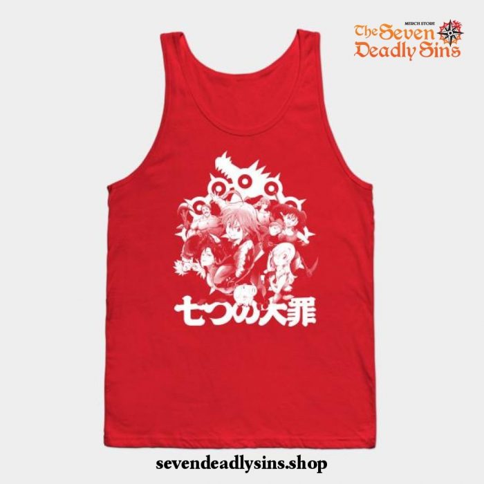 The Deadliest Seven Tank Top Red / S