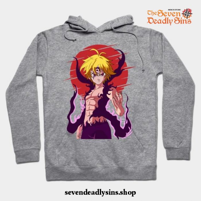 The Seven Deadly Sins Anime - Meliodas Hoodie Gray / S