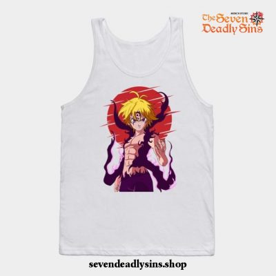 The Seven Deadly Sins Anime - Meliodas Tank Top White / S