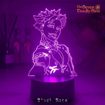 The Seven Deadly Sins Ban 3D Lamp Nightlight Black / 7 Color No Remote