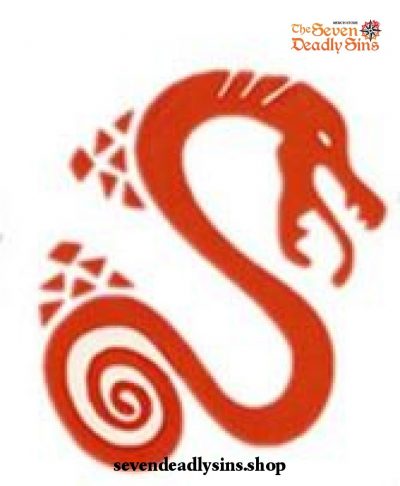 The Seven Deadly Sins Cosplay Tattoo Sticker Serpent