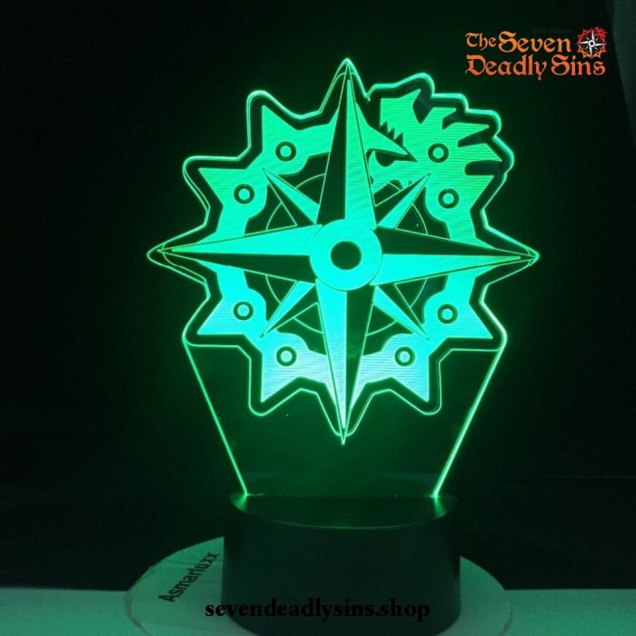 The Seven Deadly Sins Dragons Sin Of Wrath 3D Led Lamp