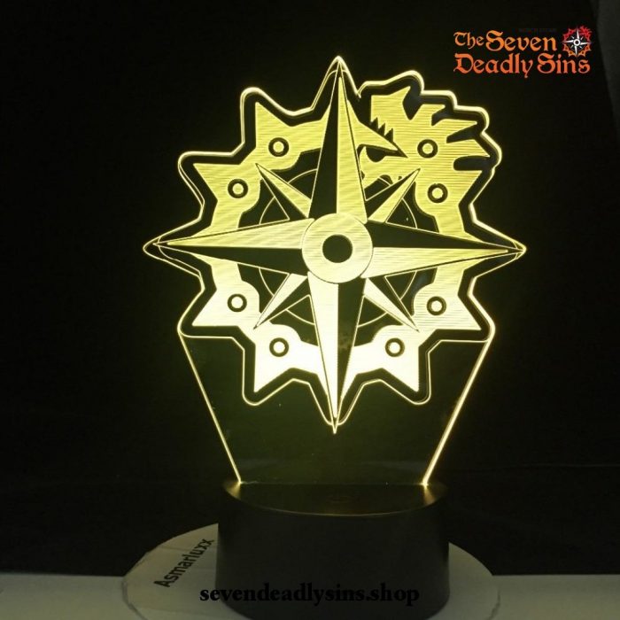 The Seven Deadly Sins Dragons Sin Of Wrath 3D Led Lamp