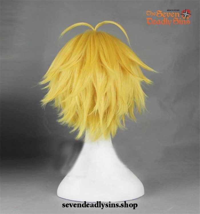 The Seven Deadly Sins Dragons Sin Of Wrath Meliodas Short Golden Wig Cosplay