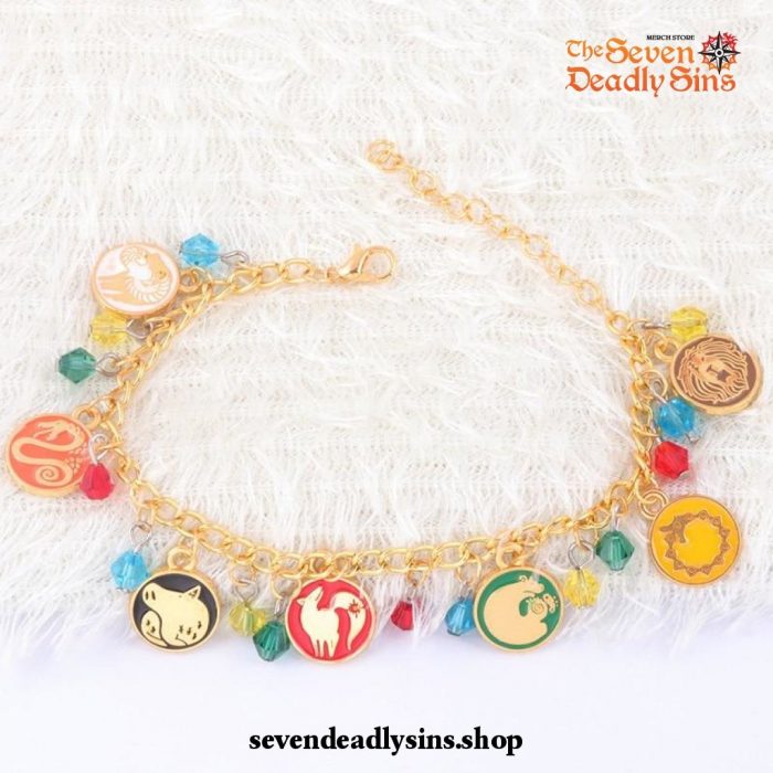 The Seven Deadly Sins Emblems Charm Bracelet