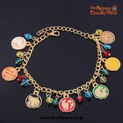 The Seven Deadly Sins Emblems Charm Bracelet