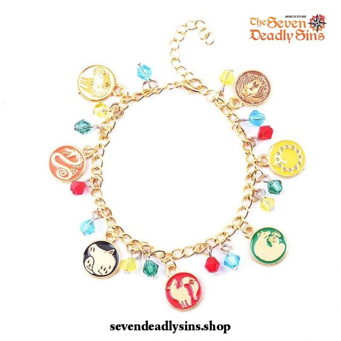 The Seven Deadly Sins Emblems Charm Bracelet