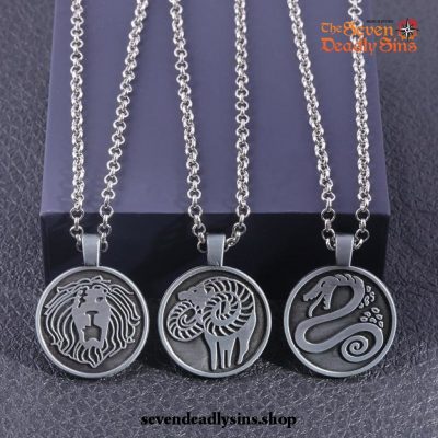 The Seven Deadly Sins Emblems Pendant Necklace