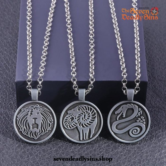 The Seven Deadly Sins Emblems Pendant Necklace