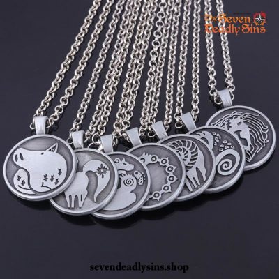 The Seven Deadly Sins Emblems Pendant Necklace