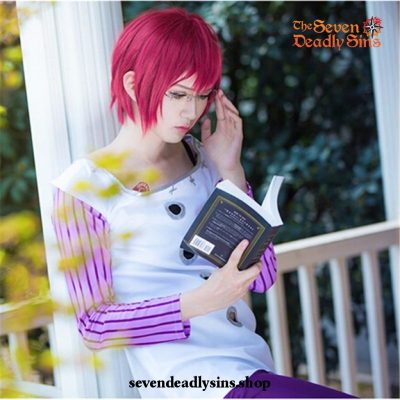 The Seven Deadly Sins Goats Sin Of Lust Gowther Short Rose Red Cosplay Wig