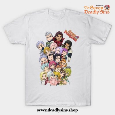 The Seven Deadly Sins Group Chibi T-Shirt White / S