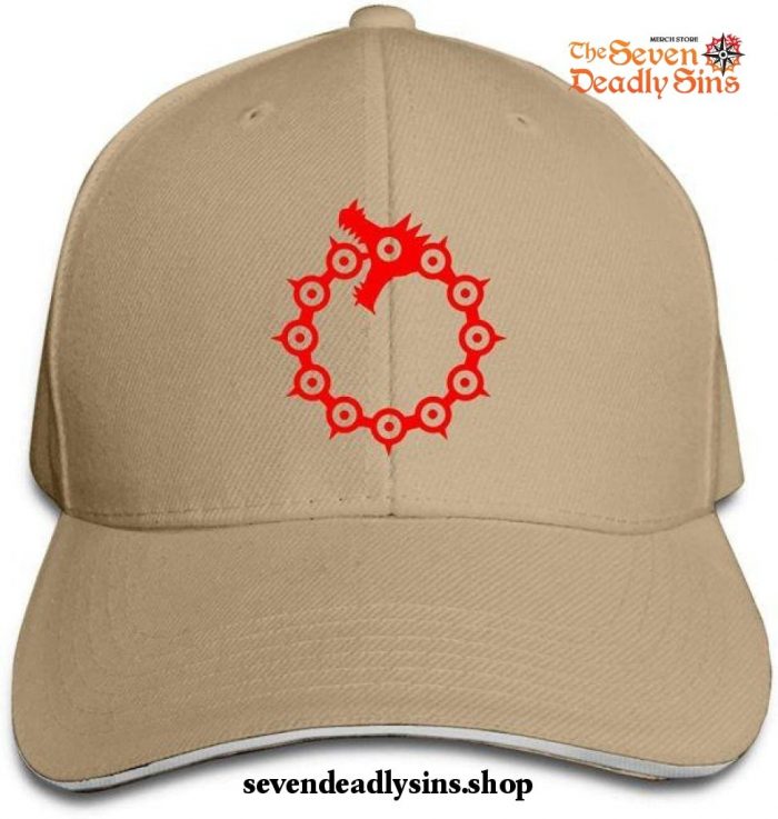 The Seven Deadly Sins Hat - Dragon Sin Hip Hop Baseball Caps Natural