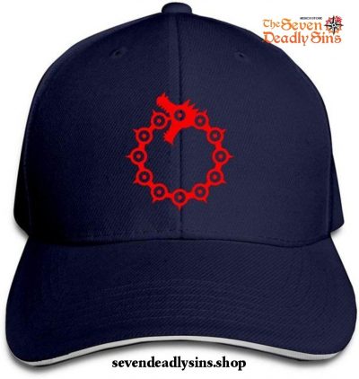 The Seven Deadly Sins Hat - Dragon Sin Hip Hop Baseball Caps Navy