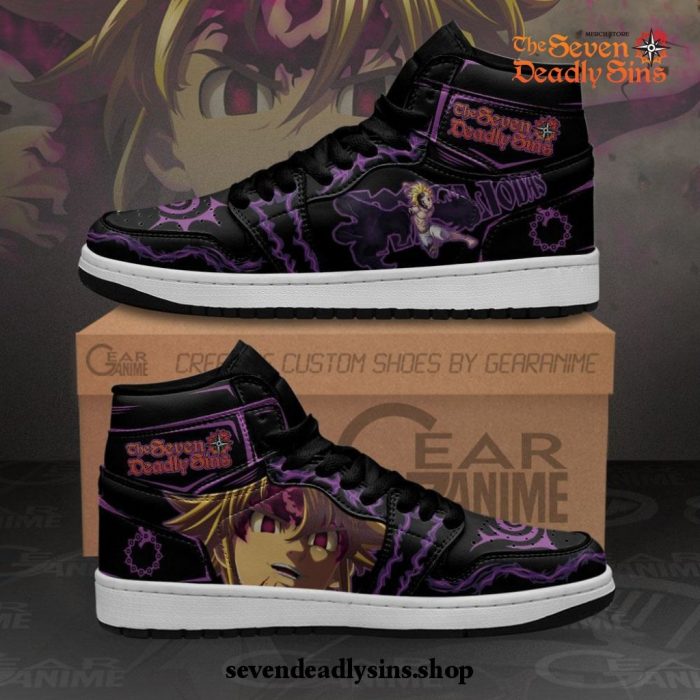 Meliodas Demon Sneakers Seven Deadly Sins Anime Shoes MN10 Men / US6.5 Official Death Note Merch