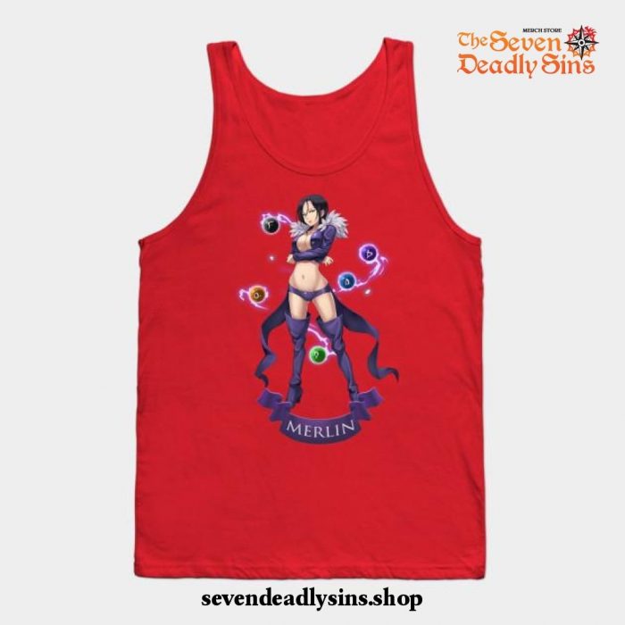 The Seven Deadly Sins Merlin Tank Top Red / S