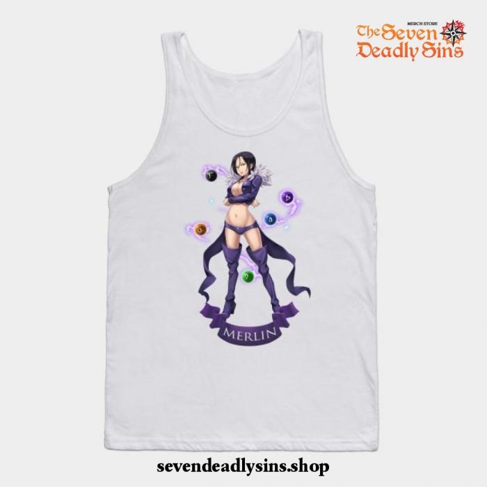 The Seven Deadly Sins Merlin Tank Top White / S