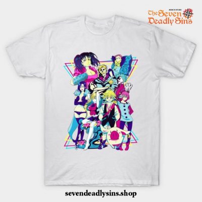 The Seven Deadly Sins - Retro T-Shirt White / S