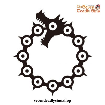 The Seven Deadly Sins Sticker - Meliodas Dragons Sin Of Wrath Black