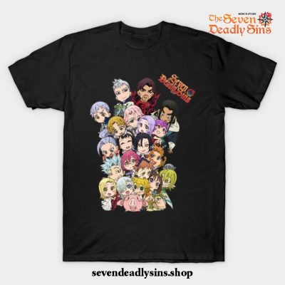 The Seven Deadly Sins Suits Box T-Shirt Black / S