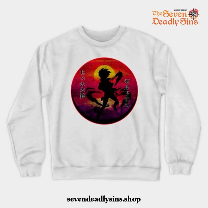 Zeldris V Seven Deadly Sins Crewneck Sweatshirt White / S