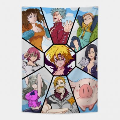 Seven Deadly Sins Anime Tapestry Official Cow Anime Merch