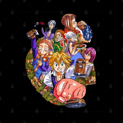 Seven Sins Deadly Guys Tapestry Official Cow Anime Merch