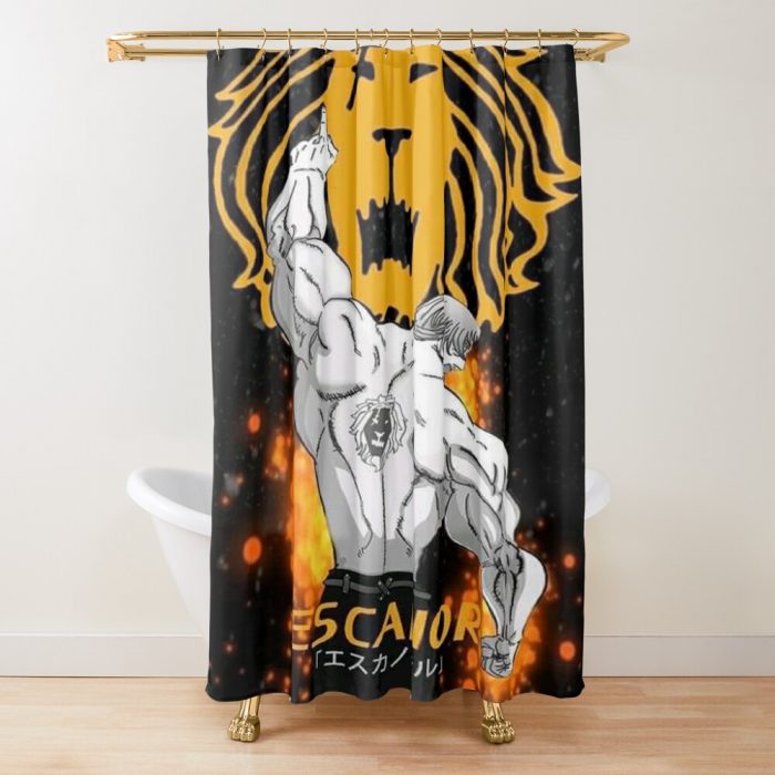 Seven Deadly Sins Escanor Shower Curtain Official Cow Anime Merch