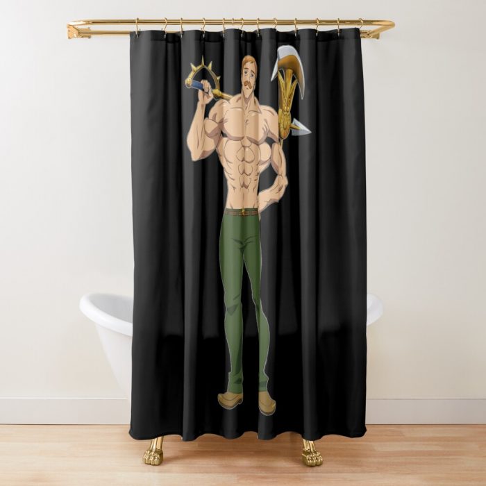 Seven Deadly Sins Escanor Shower Curtain Official Cow Anime Merch