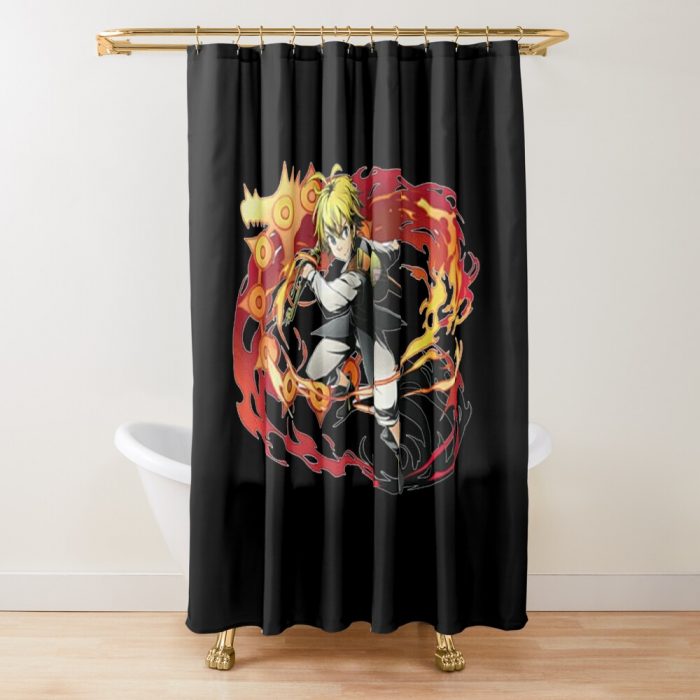 Seven Deadly Sins Meliodas Shower Curtain Official Cow Anime Merch