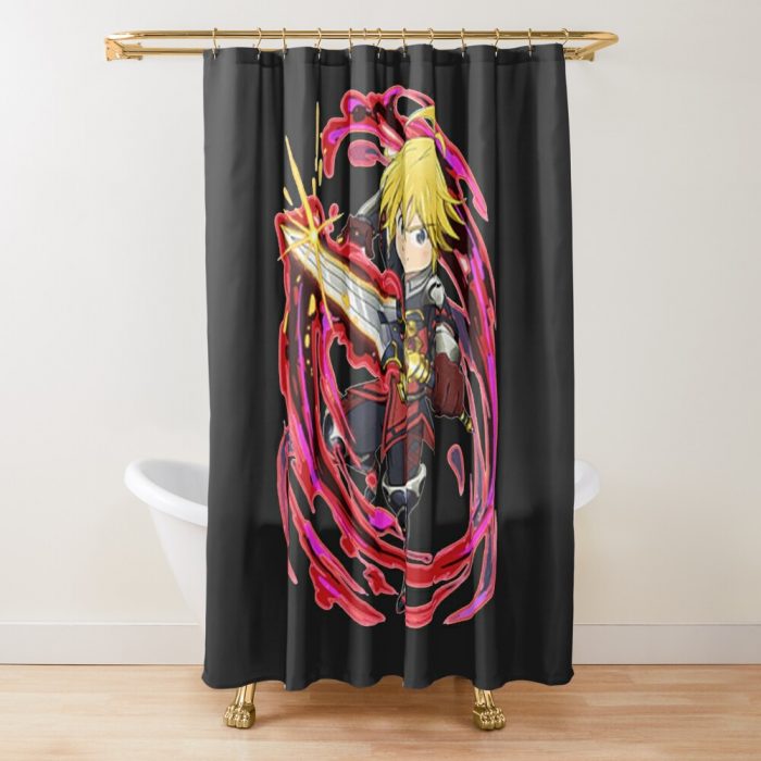 Seven Deadly Sins Meliodas Shower Curtain Official Cow Anime Merch