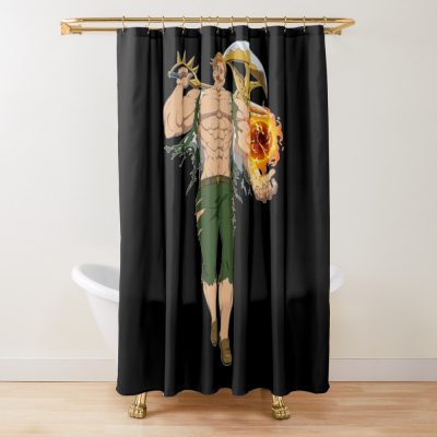 Seven Deadly Sins Escanor Shower Curtain Official Cow Anime Merch