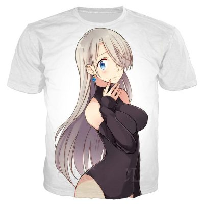 The Seven Deadly Sins Elizabeth Liones 3D Print T Shirt